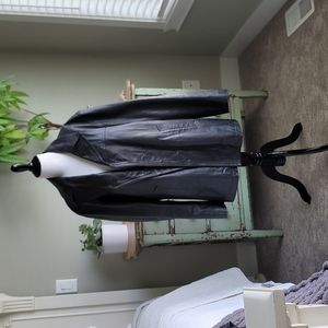 J crew men's leather jacket